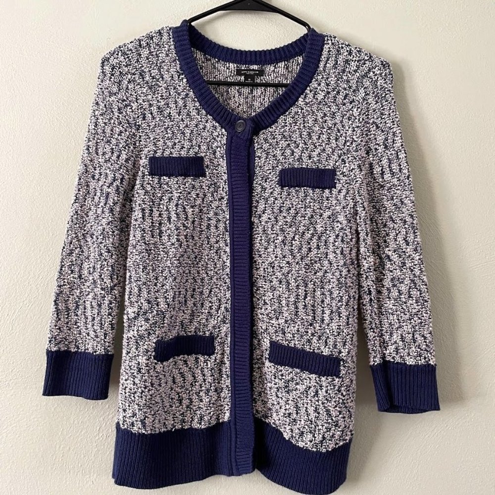 Ann Taylor Button Up Loose Knit Cardigan